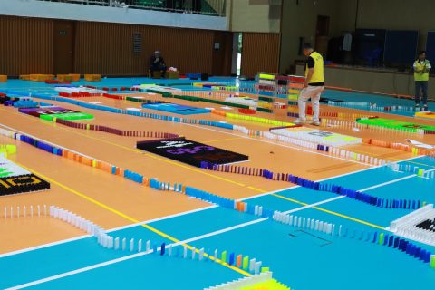 존중과 배려의 정신으로 함께 성장해 나가는 우리는 설악중학교 1학년 ! 도미노체험활동 사진 3