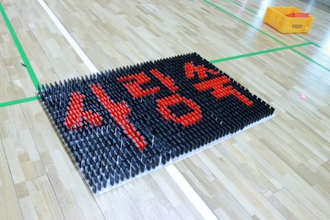 속초중학교 도미노 체험학습 사진 4