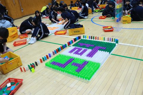 김포한가람 중학교 협동도미노 게임 사진 3