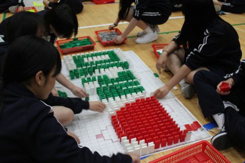 김포한가람 중학교 협동도미노 게임 사진 5