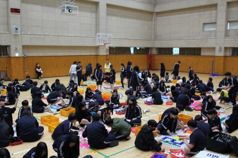 김포한가람 중학교 협동도미노 게임 사진 6